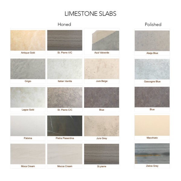 limestone slab colours