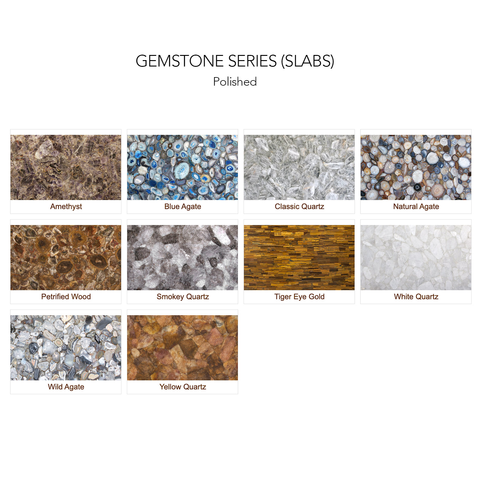 gemstone slabs